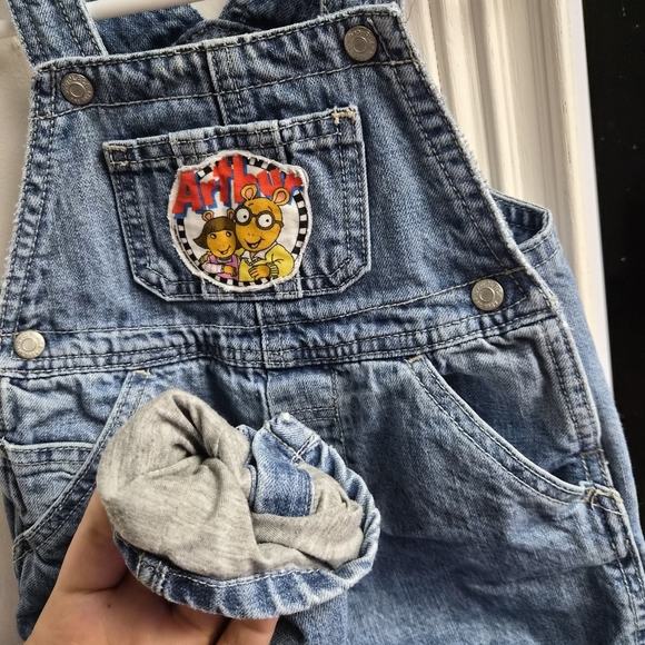 Upcycled Arthur Y2k Overalls - Picture 2 of 2
